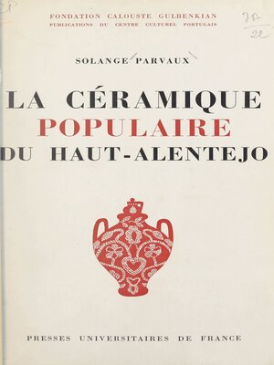 cover image of La céramique populaire du Haut-Alentejo